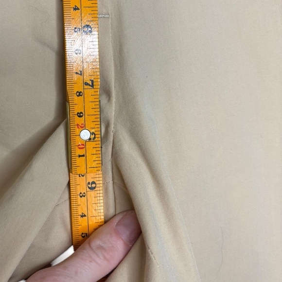 Lafayette 148 Business Casual Tan Stone Trouser Cropped Pants Size 4 - Picture 11 of 12